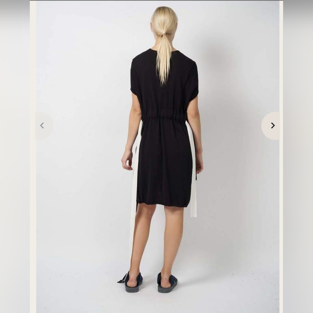 OYUNA - ZAHRAH COTTON DRESS IN BLACK
